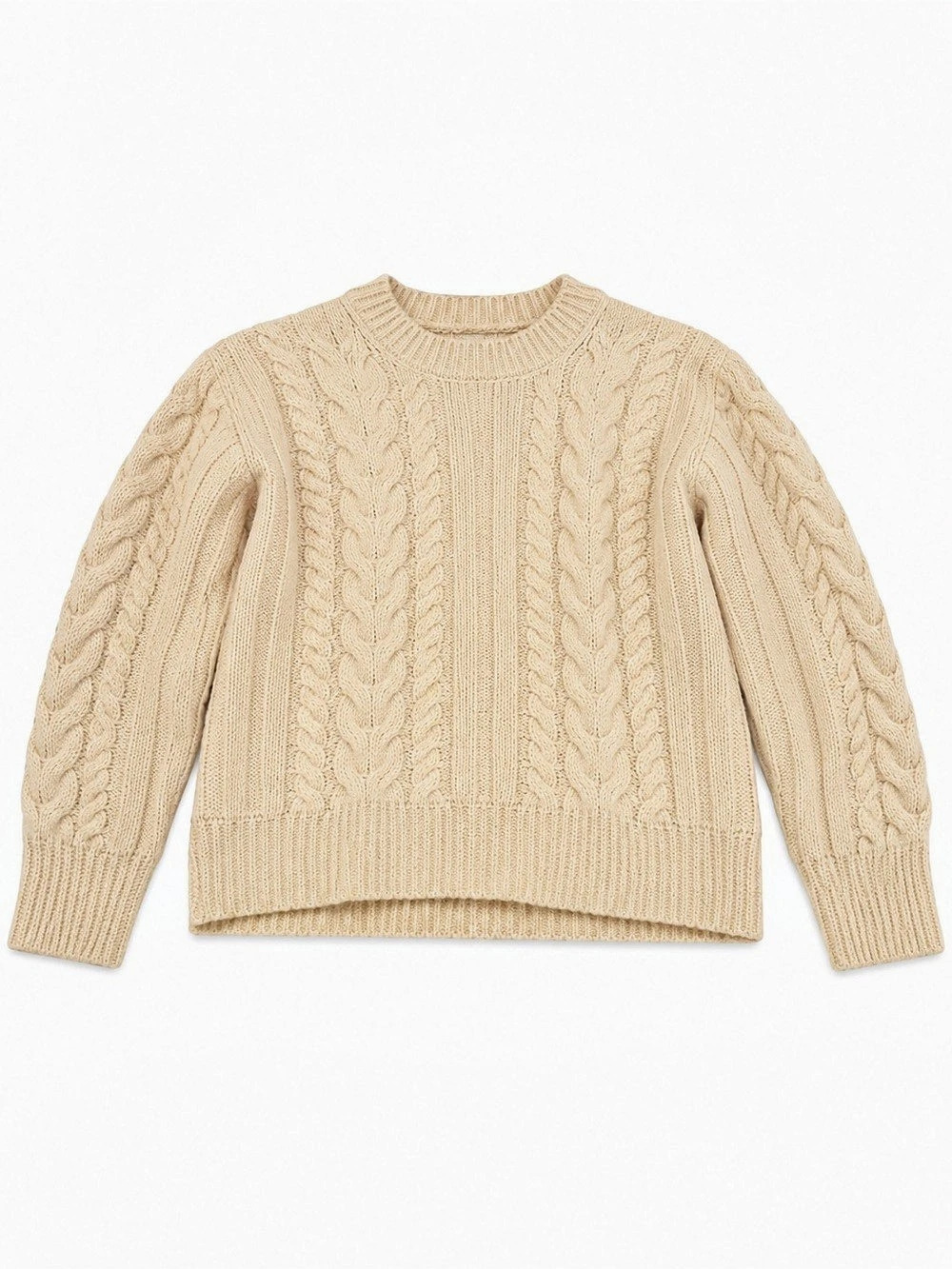 dayday Cable Knit Sweater in Cream Size Medium NWT